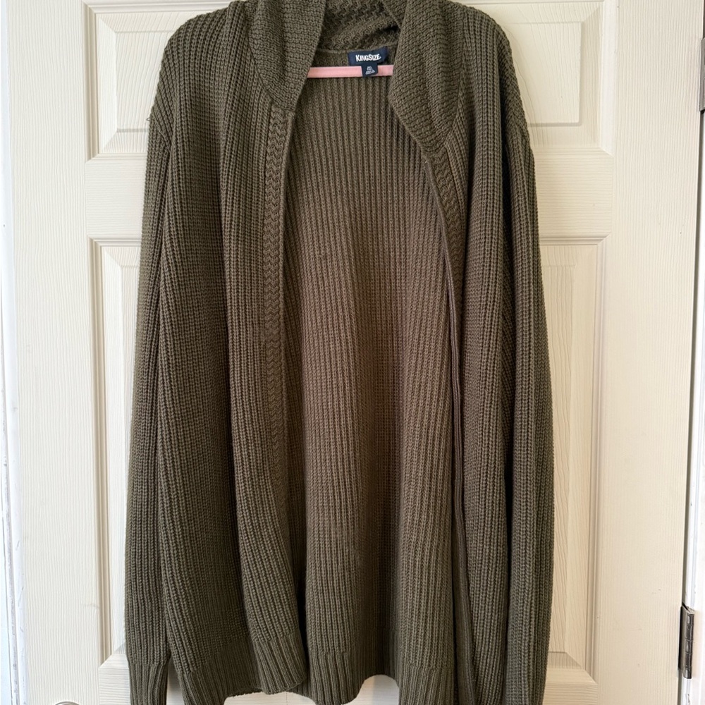 KingSize Olive Knit Cardigan